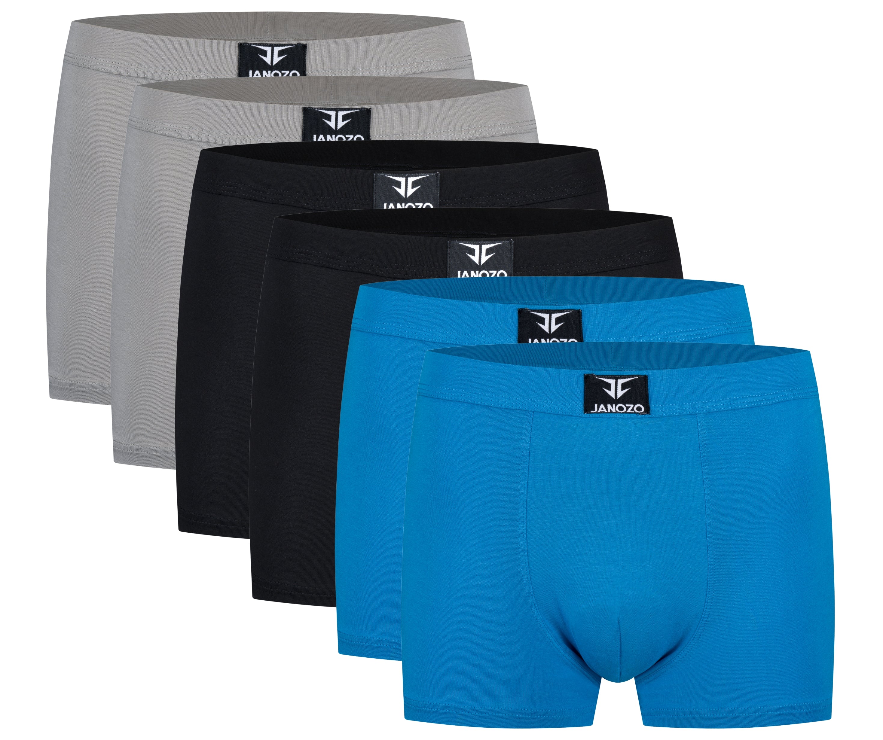 6er-Pack Bambus-Boxershorts für Herren – seidig weiche Unterwäsche – Janozo