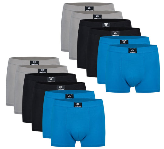 12-Pack Heren Bamboe Boxershorts - Zijdezacht onderbroeken - Multicolor