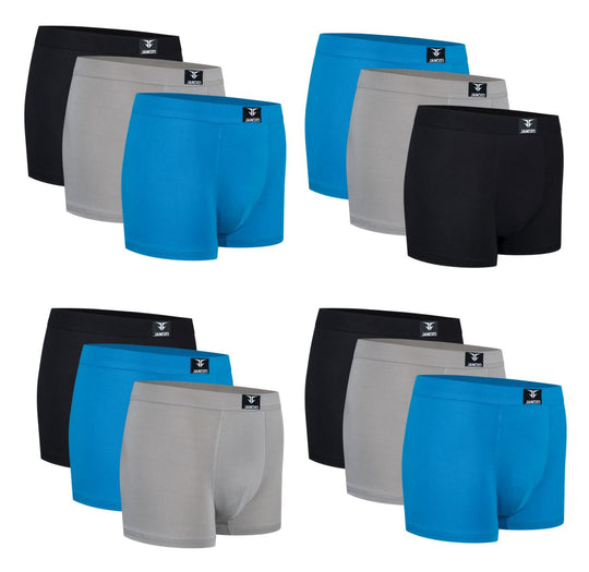 12-Pack Heren Bamboe Boxershorts - Zijdezacht onderbroeken - Multicolor