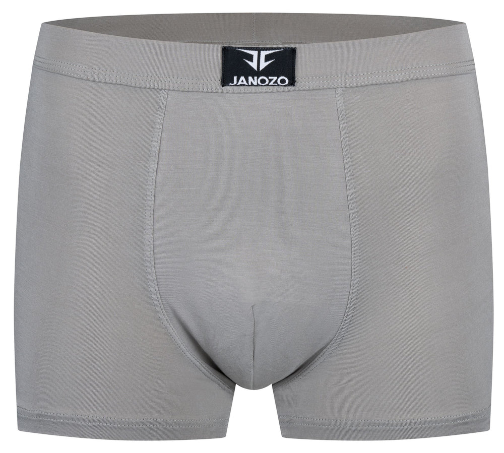 12er-Pack Herren Boxershorts aus Bambus – Seidig weiche Unterhosen – Grau