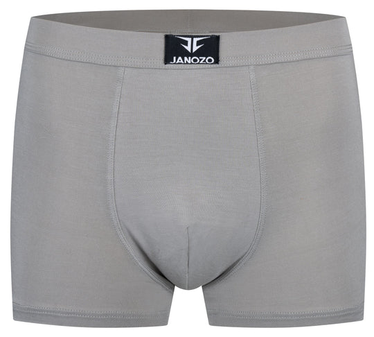 12er-Pack Herren Boxershorts aus Bambus – Seidig weiche Unterhosen – Grau