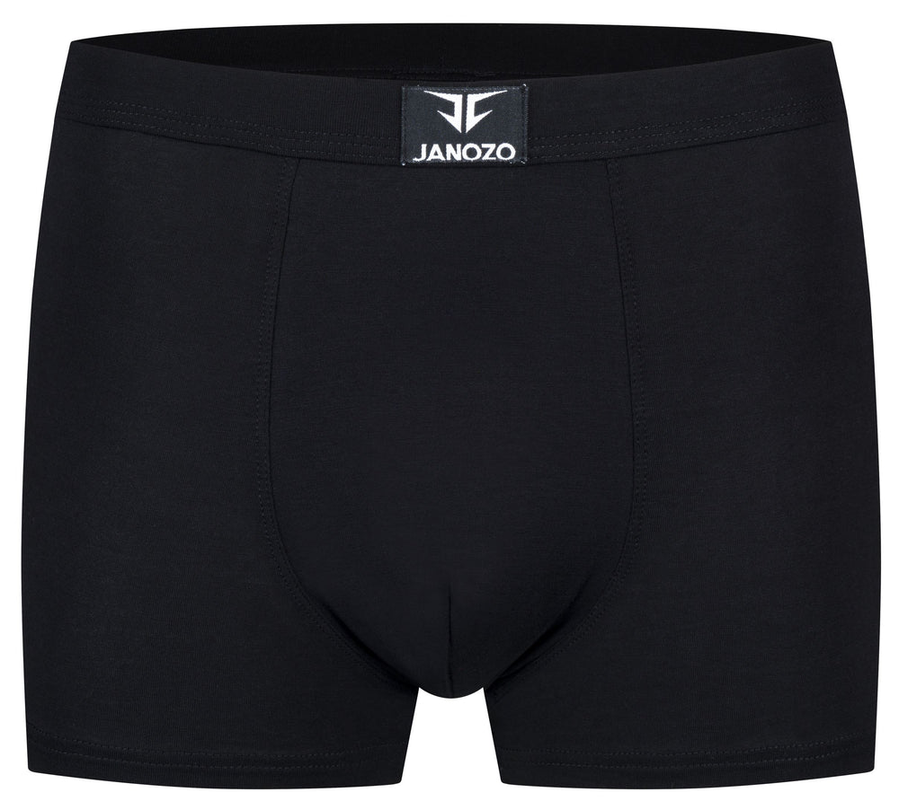 12er-Pack Herren Boxershorts aus Bambus – Seidig weiche Unterhosen – Schwarz