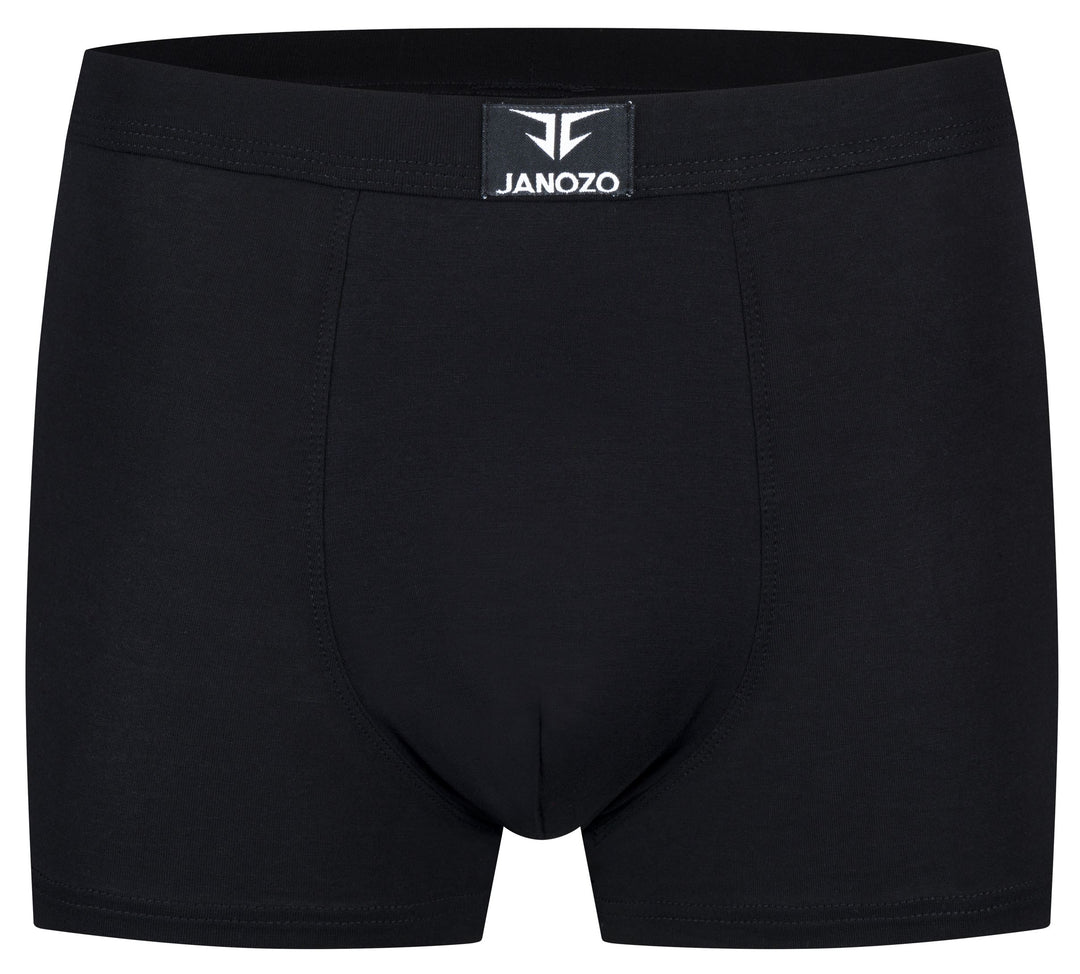 12er-Pack Herren Boxershorts aus Bambus – Seidig weiche Unterhosen – Schwarz