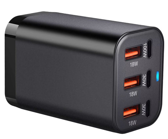 200W USB-C Schnellladegerät 6 Anschlüsse - 100W PD Universelles Ladegerät