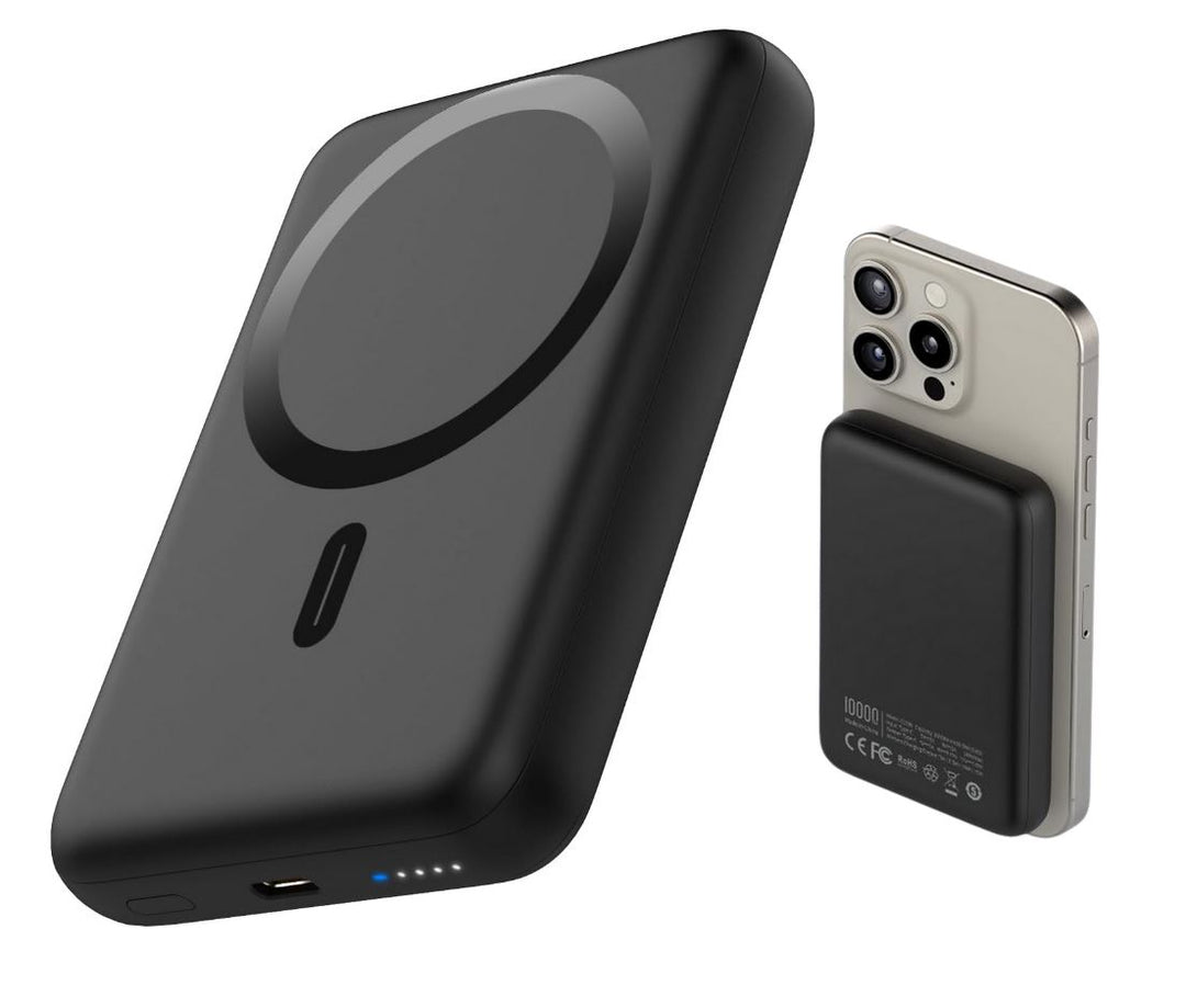 Batterie externe sans fil pour smartphone 10 000 mAh – Charge magnétique